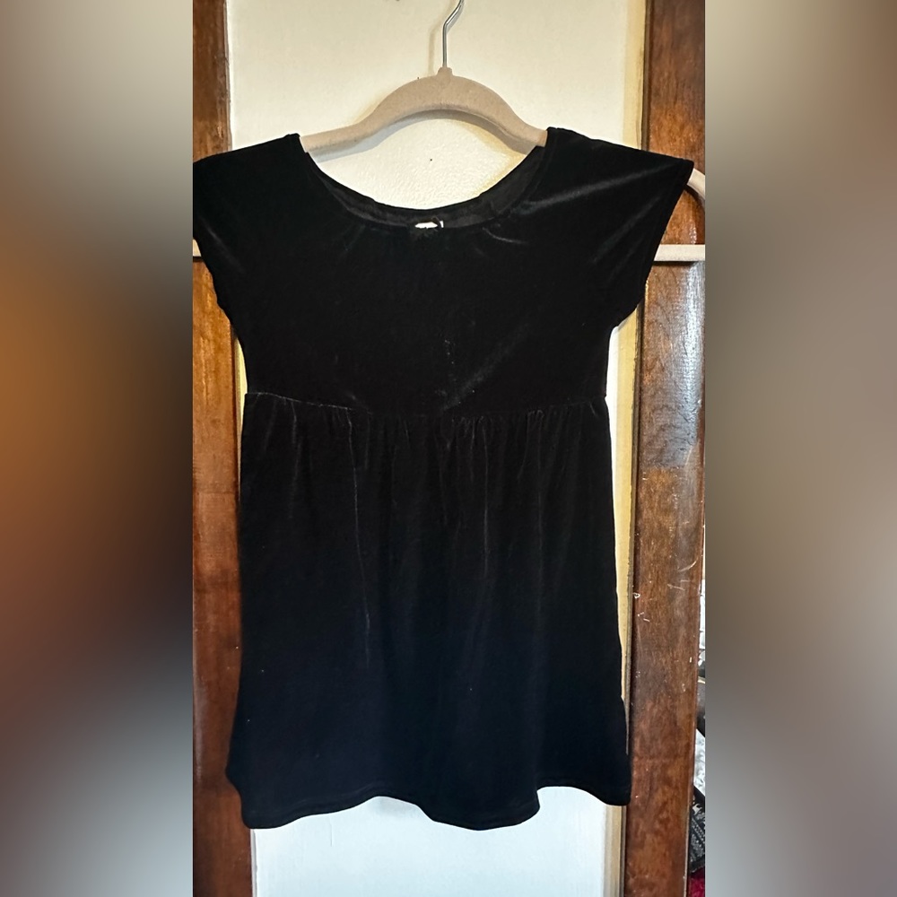 Vintage  Old Navy black velvet dress